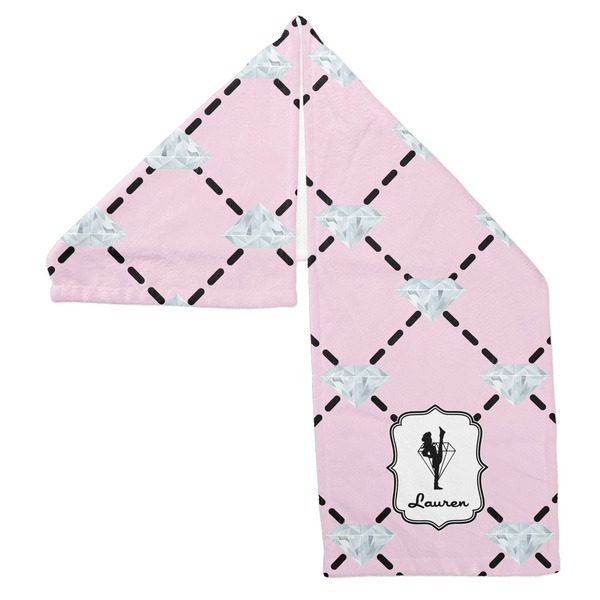Diamond Dancers Sports Towel Folded - Both Sides Showing