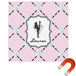 Diamond Dancers Square Car Magnet - 6" (Personalized)