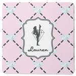Diamond Dancers Square Rubber Backed Coaster (Personalized)