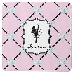 Diamond Dancers Square Rubber Backed Coaster (Personalized)