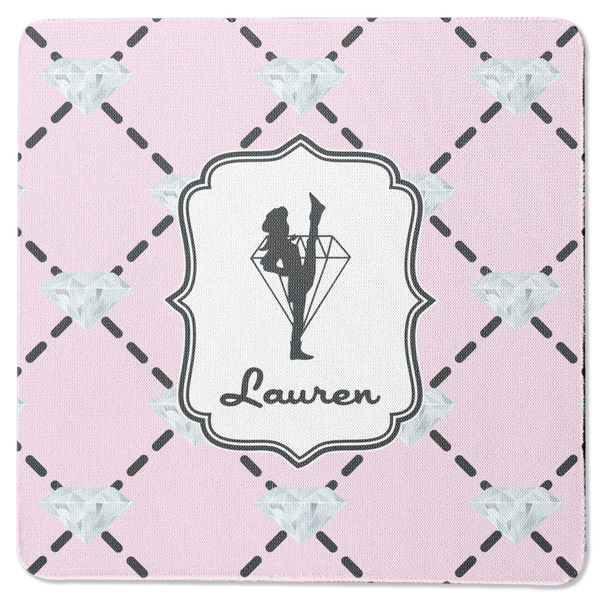 Diamond Dancers Square Coaster Rubber Back - Single