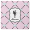 Diamond Dancers Square Rubber Backed Coaster (Personalized)