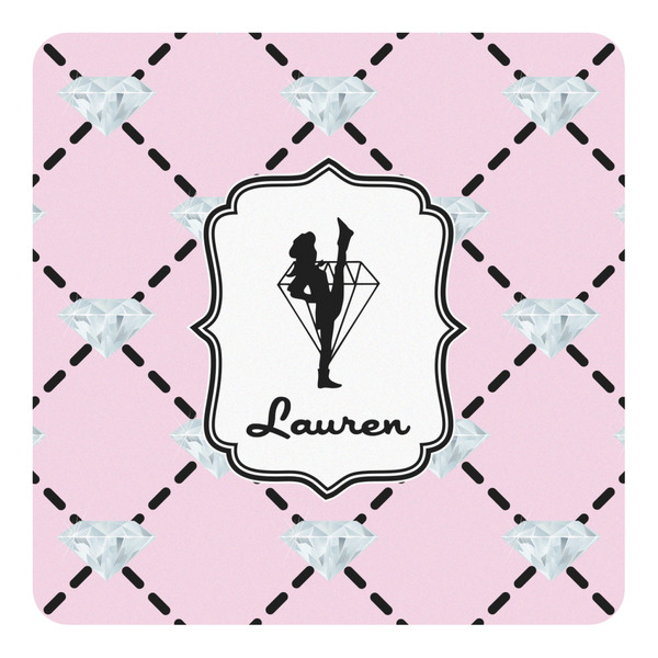 Custom Diamond Dancers Square Decal - Large (Personalized)