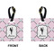 Diamond Dancers Square Luggage Tag (Front + Back)