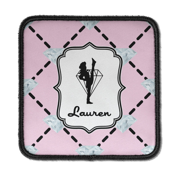 Custom Diamond Dancers Iron On Square Patch w/ Name or Text