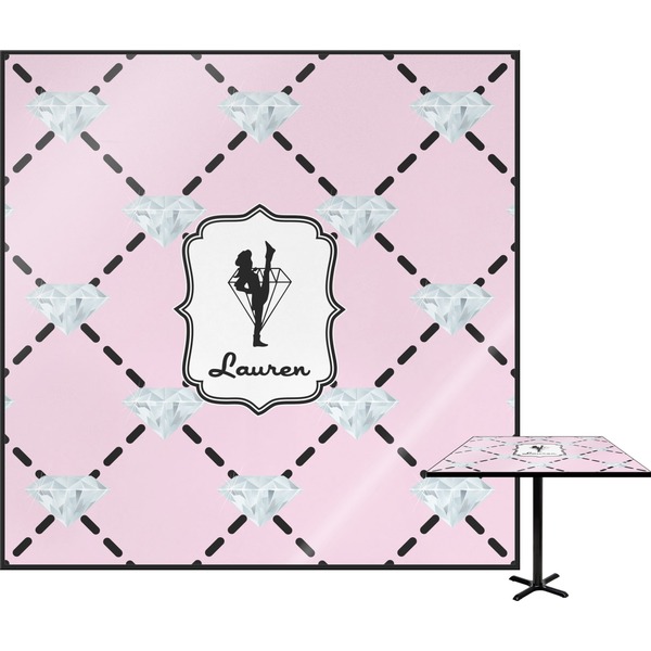 Custom Diamond Dancers Square Table Top (Personalized)