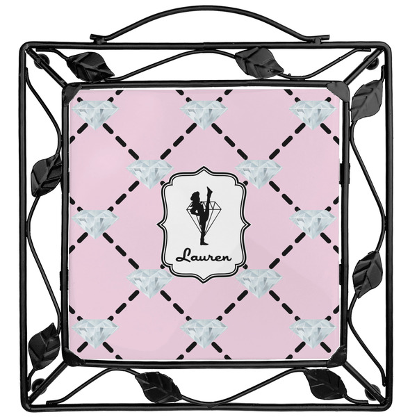 Custom Diamond Dancers Square Trivet (Personalized)