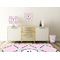 Diamond Dancers Square Wall Decal Wooden Desk