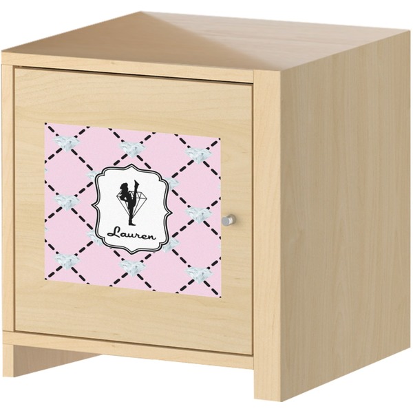 Diamond Dancers Square Wall Decal on Wooden Cabinet