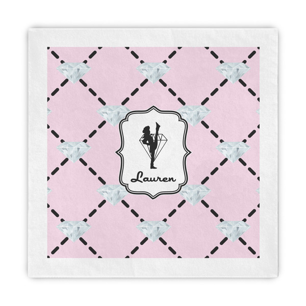 Custom Diamond Dancers Decorative Paper Napkins (Personalized)