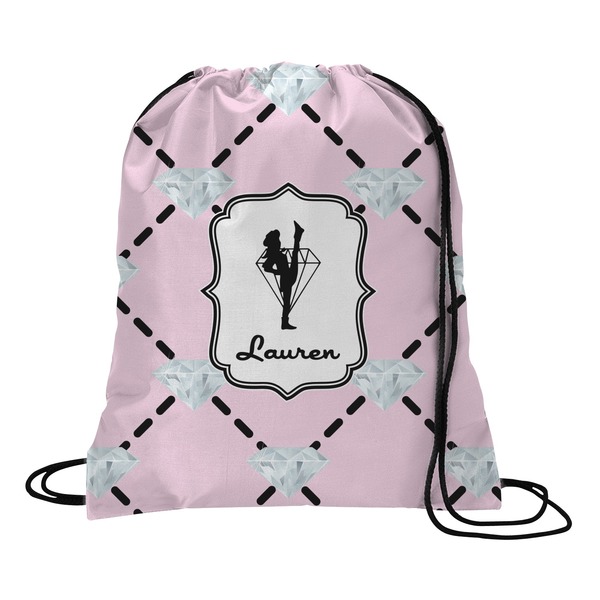 Custom Diamond Dancers Drawstring Backpack - Medium (Personalized)