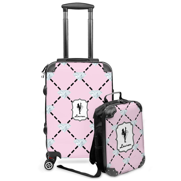 Custom Diamond Dancers Kids 2-Piece Luggage Set - Suitcase & Backpack (Personalized)