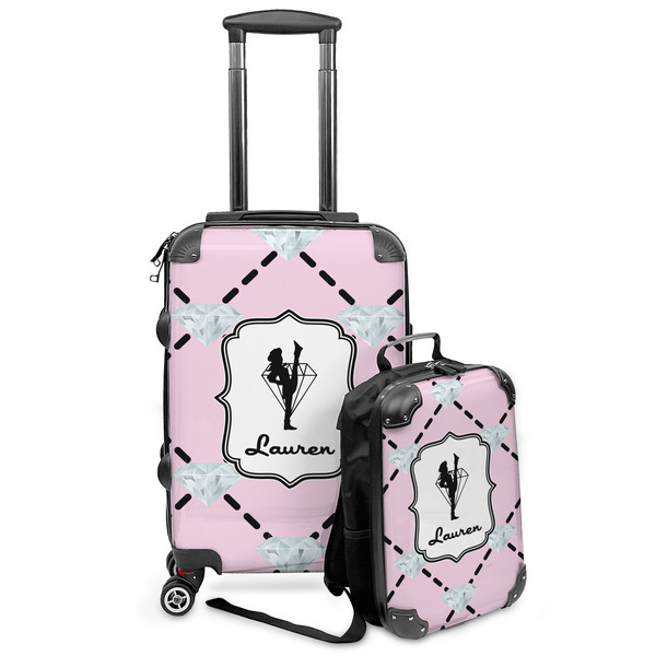 Custom Diamond Dancers Kids 2-Piece Luggage Set - Suitcase & Backpack (Personalized)