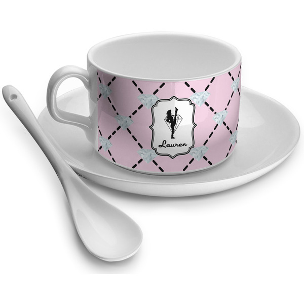 Custom Diamond Dancers Tea Cup - Single (Personalized)