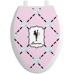 Diamond Dancers Toilet Seat Decal - Elongated (Personalized)