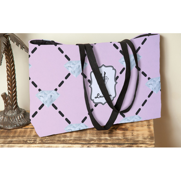 Diamond Dancers Tote w/Black Handles - Lifestyle View