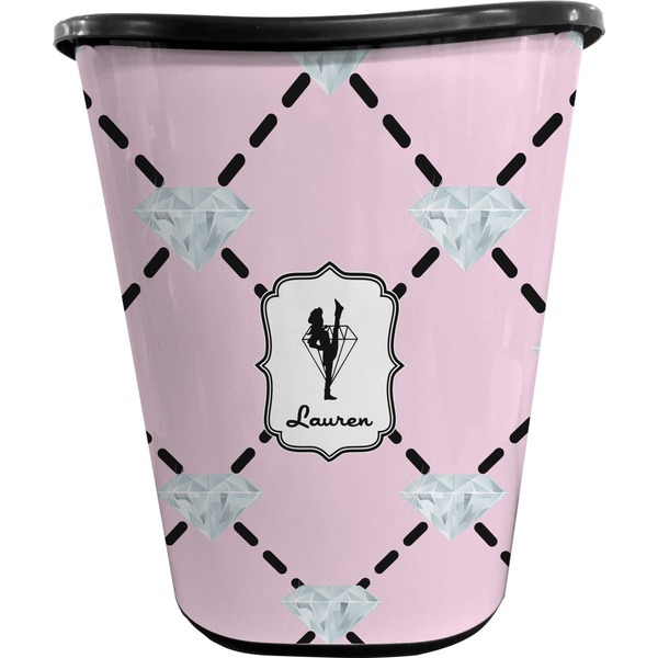 Diamond Dancers Trash Can Black