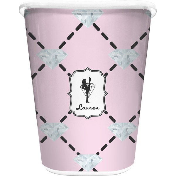Custom Diamond Dancers Waste Basket (Personalized)