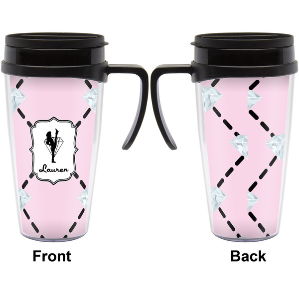 Diamond Dancers Travel Mug with Black Handle - Approval
