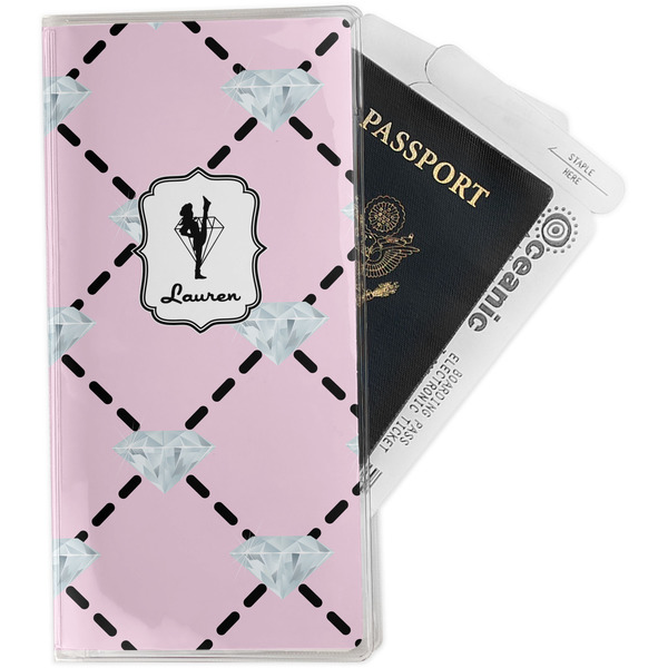Custom Diamond Dancers Travel Document Holder