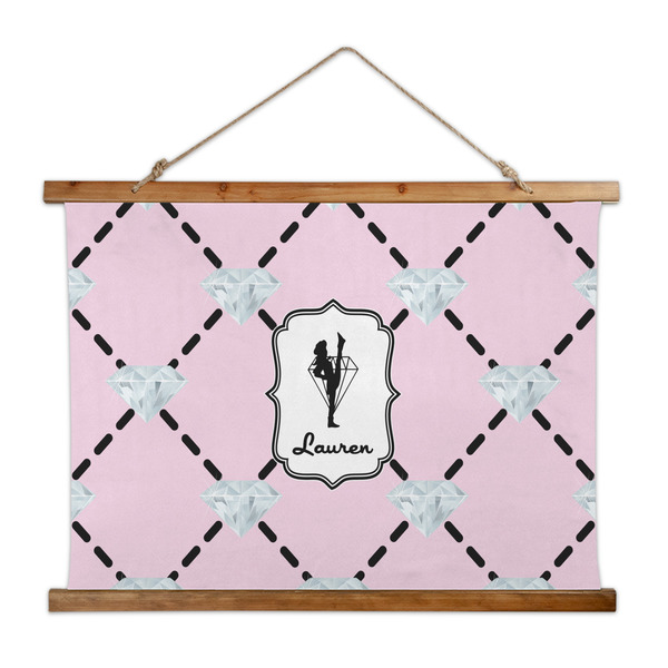 Custom Diamond Dancers Wall Hanging Tapestry - Wide (Personalized)
