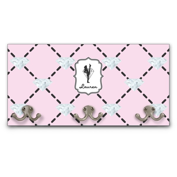 Custom Diamond Dancers Wall Mounted Coat Rack (Personalized)