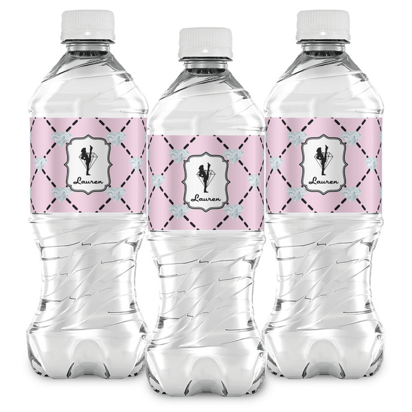 Diamond Dancers Water Bottle Labels - Front View