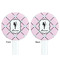 Diamond Dancers White Plastic 7" Stir Stick - Double Sided - Round - Front & Back