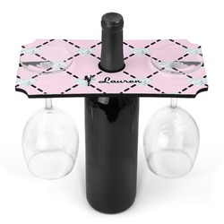 Diamond Dancers Wine Bottle & Glass Holder (Personalized)