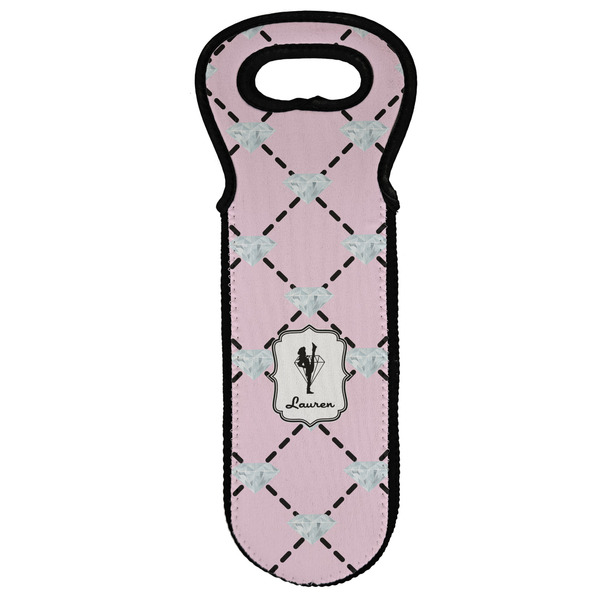 Custom Diamond Dancers Wine Tote Bag (Personalized)