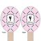 Diamond Dancers Wooden Food Pick - Oval - Double Sided - Front & Back