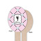 Diamond Dancers Wooden Food Pick - Oval - Single Sided - Front & Back