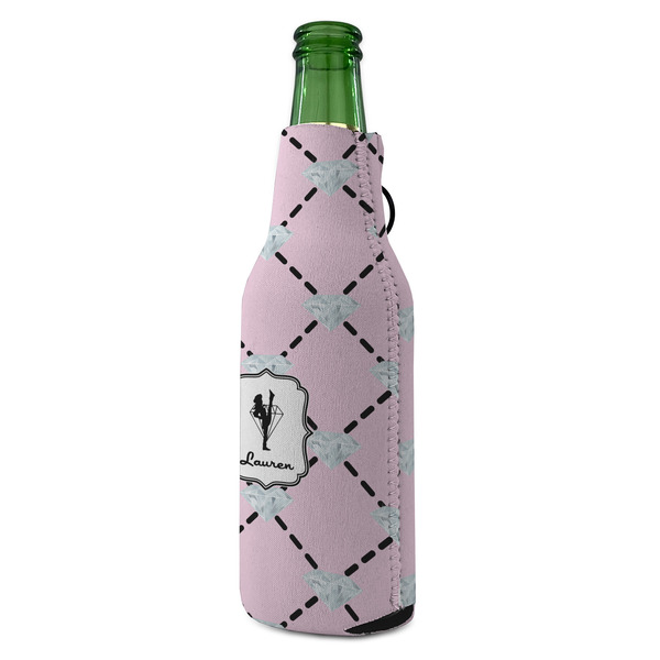 Diamond Dancers Zipper Bottle Cooler - ANGLE (bottle)