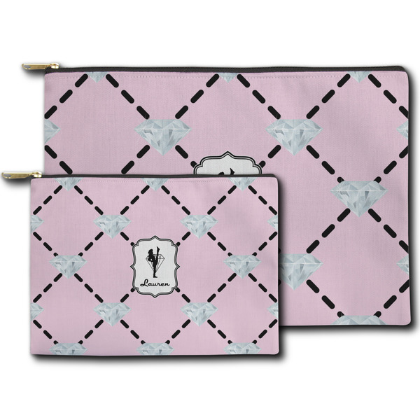 Diamond Dancers Zippered Pouches - Size Comparison