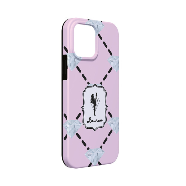 Custom Diamond Dancers iPhone Case - Rubber Lined - iPhone 13 Mini (Personalized)