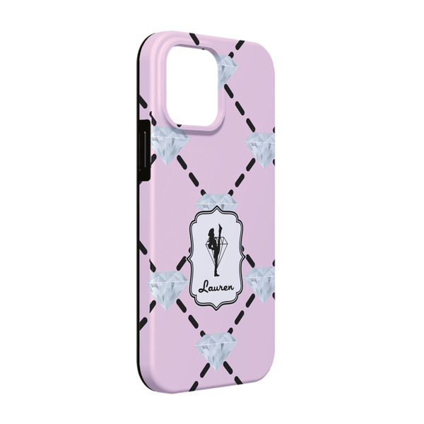 Custom Diamond Dancers iPhone Case - Rubber Lined - iPhone 13 Pro (Personalized)