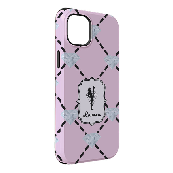Custom Diamond Dancers iPhone Case - Rubber Lined - iPhone 14 Plus (Personalized)