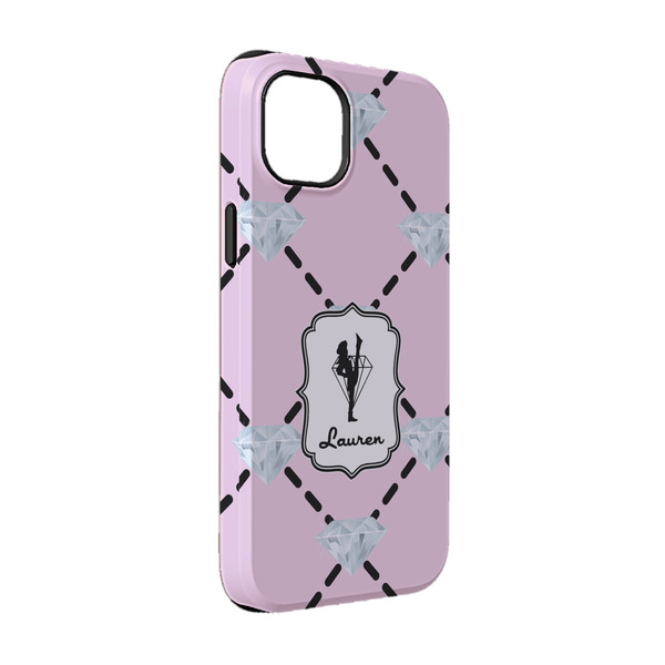 Custom Diamond Dancers iPhone Case - Rubber Lined - iPhone 14 (Personalized)