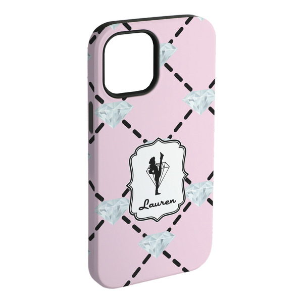 Custom Diamond Dancers iPhone Case - Rubber Lined - iPhone 15 Plus (Personalized)