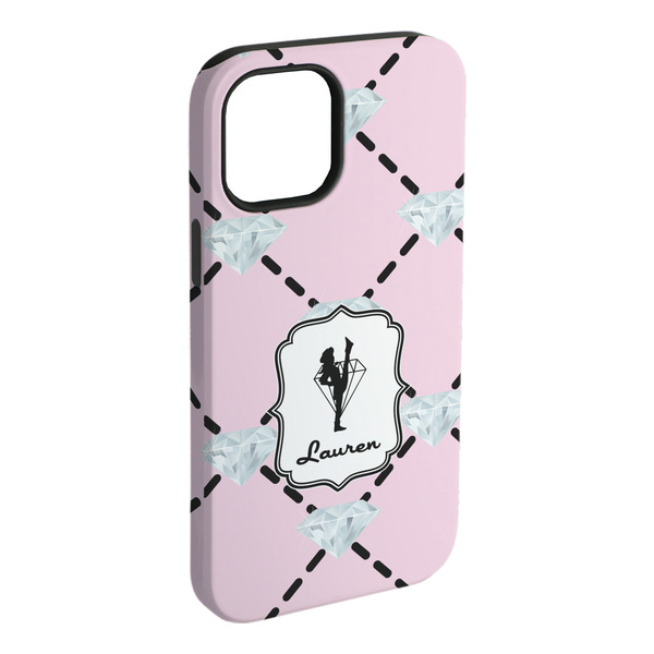 Custom Diamond Dancers iPhone Case - Rubber Lined - iPhone 15 Pro Max (Personalized)