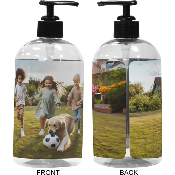 Photo 16 oz Plastic Liquid Dispenser (Approval) - Black