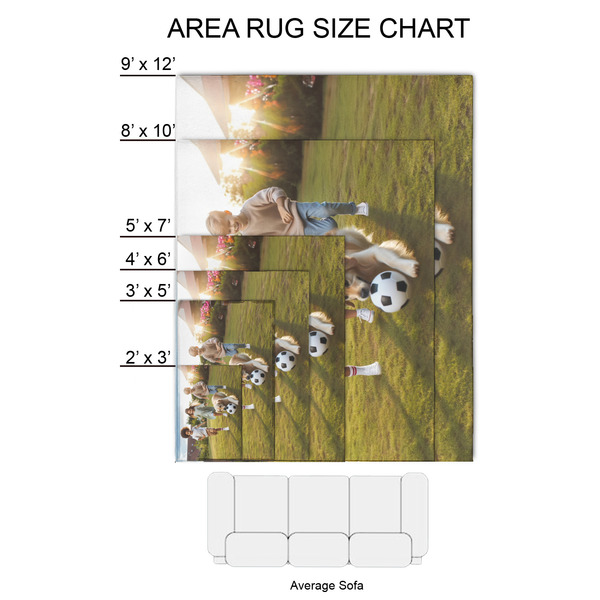 Photo 2'x3' Indoor Area Rugs - Size Chart