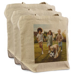 Photo Reusable Cotton Grocery Bags - Set of 3