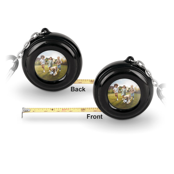 Photo 6ft Pocket Tape Measure w/ Carabiner Hook - Front and Back