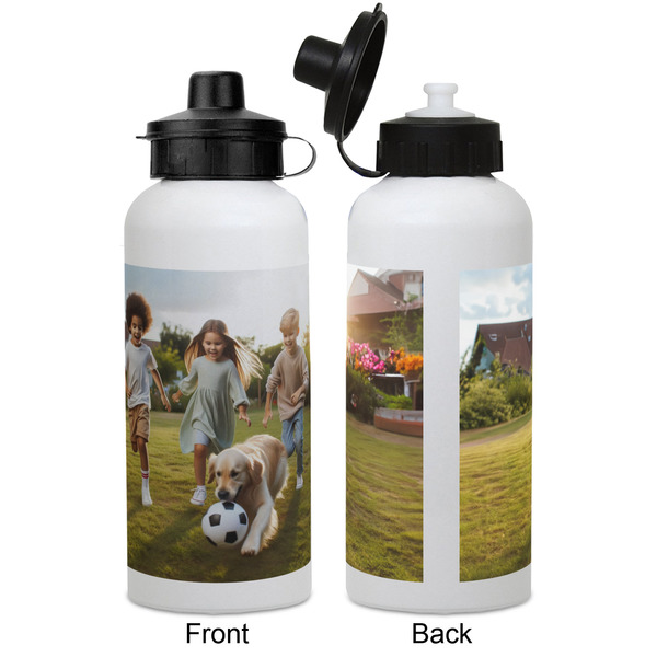 Photo Aluminum Water Bottle - White APPROVAL