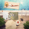 Photo Beach Towel - Lifestyle at Pool