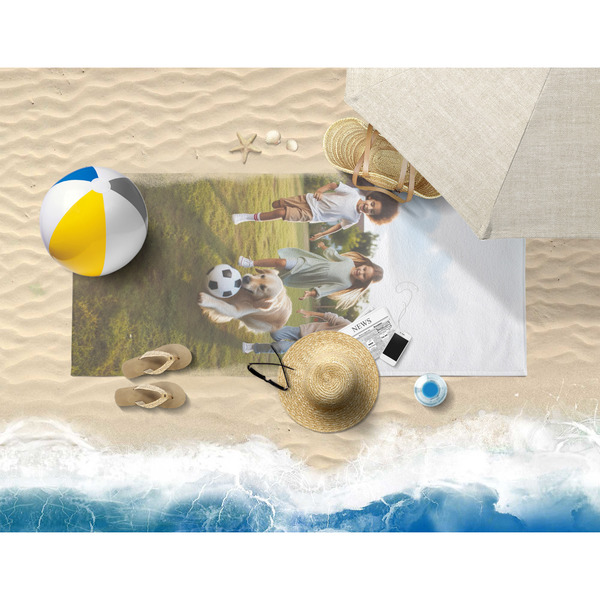 Photo Beach Towel - Lifestyle on Beach