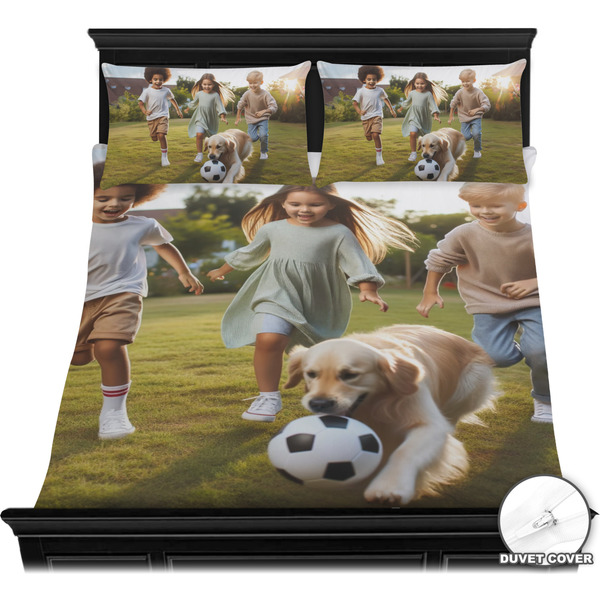 Photo Bedding Set - Queen - Duvet - On Bed