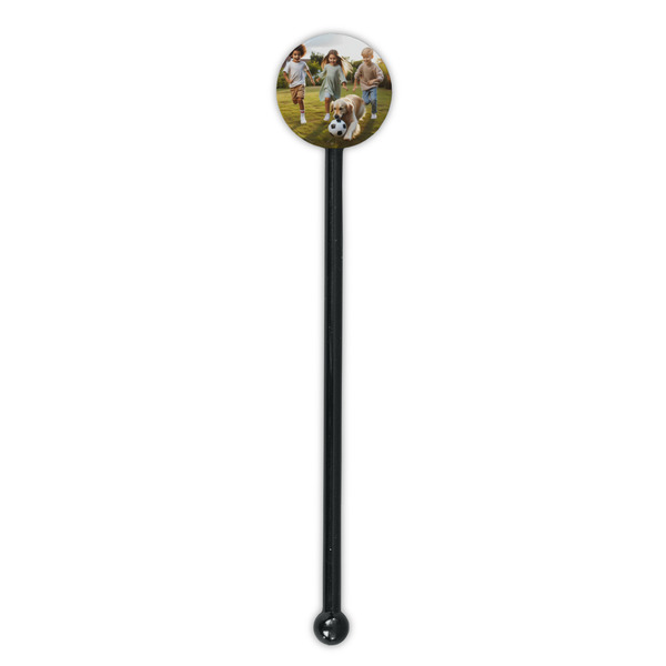Photo Black Plastic 5.5" Stir Stick - Round - Single Stick