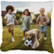 Photo Faux-Linen Throw Pillow 16"